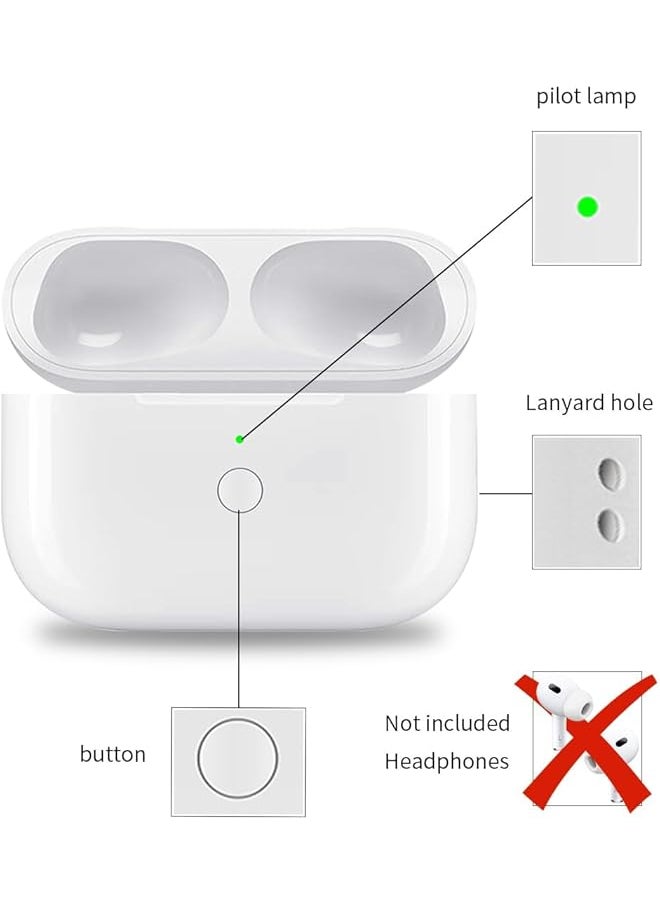 erorex - Replacement Charging Case For Airpods Pro Compatible With Airpods Pro 1St & 2Nd Generation 680Mah Wireless Charging Bluetooth Pairing Sync Button Case Only No Earbuds - Image 1