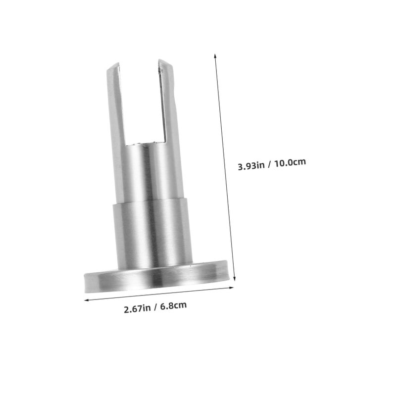 Modern Toilet Partition Support Feet 10X6 8X6 8CM Metal Hardware For High Traffic Commercial Bathrooms - Image 3