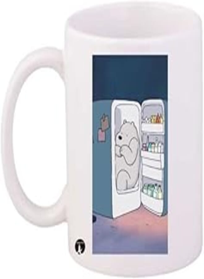 RYN PRINTED/We Bare Bears/Mug White Blue Pink Standard Size
