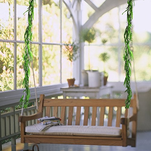 Beebel 50 Strands Artificial Vine Fake Leaves Silk Willow Rattan Wicker Twig for Jungle Party Supplies - Image 5