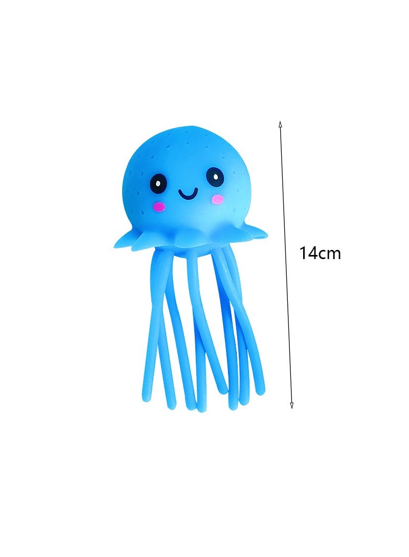 2 jellyfish children's bath toys, bath toys, baby bath toys, water spray jellyfish bath toys, pre-school water spray toys  - Image 2