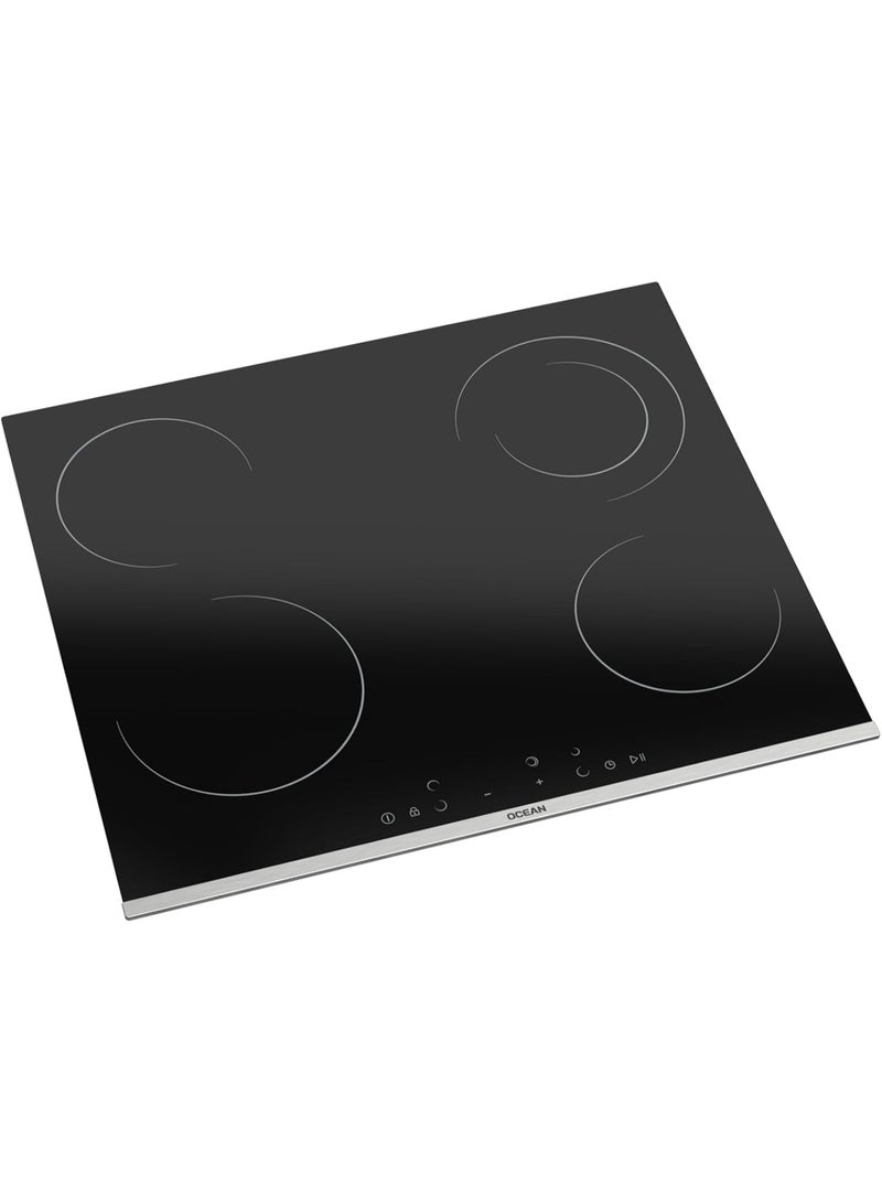 Ocean Built-in Ocean Hob, 4 Burners, Electric, Touch Control, Ceramic, 60 cm, Black - OHVR 64 NH TC - Image 3