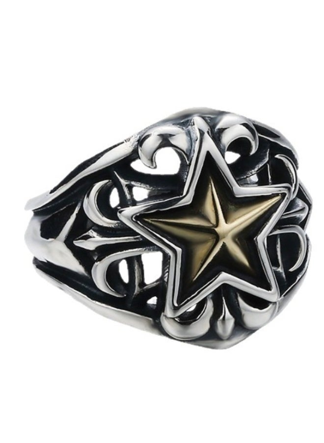 خاتم رجالي قابل للتعديل من الفضة الإسترليني S925، خاتم أنيق فريد من نوعه من الفضة الإسترليني، خاتم مفتوح لا يتلاشى - Image 5