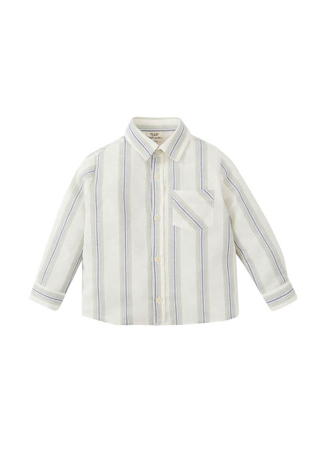 DeFacto - Babyboy Regular Fit Shirt Neck Woven Long Sleeve Shirt - Image 1