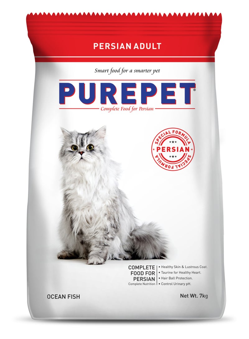 PUREPET Persian Adult Dry Cat Food  Ocean Fish 7Kg - Image 1