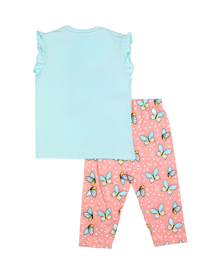 Zercon Summer Pajama Set for Girls - Image 3