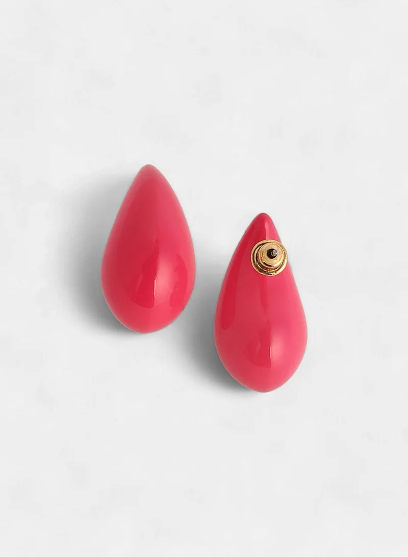 سوهي Small Teardrop Shaped Artificial Stud Earring Jewellery