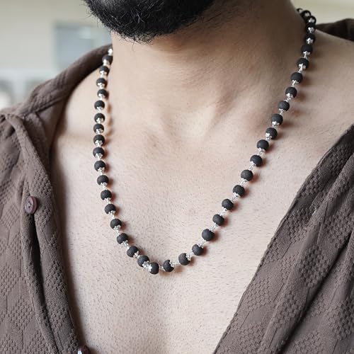 Japam Karungali Mala for Men & Women (54+1 Beads) | Karungali Wood Jap Mala Necklace for Meditation, Yoga & Prayer | Lightweight Beads - Image 3
