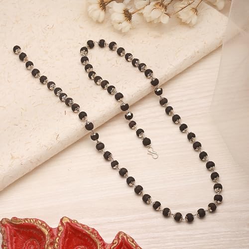 Japam Karungali Mala for Men & Women (54+1 Beads) | Karungali Wood Jap Mala Necklace for Meditation, Yoga & Prayer | Lightweight Beads - Image 5