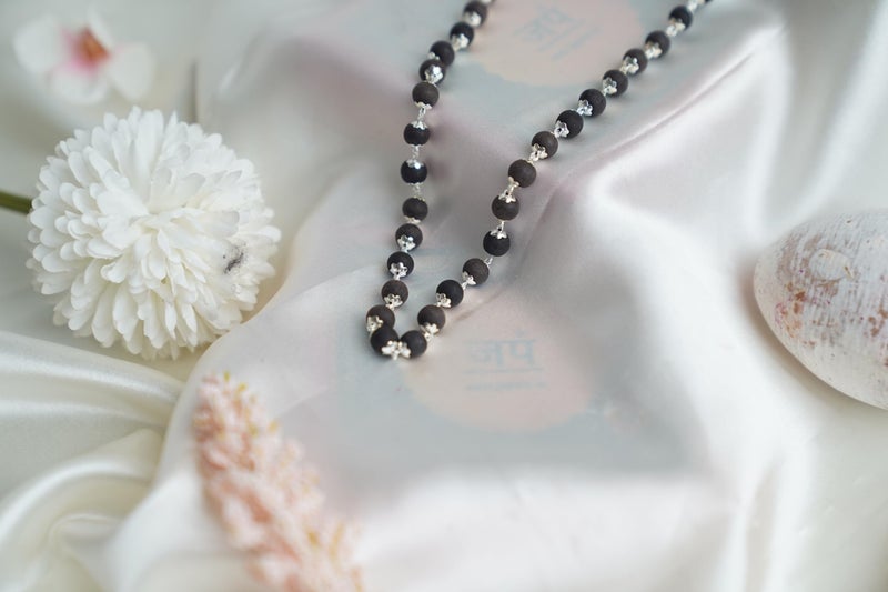 Japam Karungali Mala for Men & Women (54+1 Beads) | Karungali Wood Jap Mala Necklace for Meditation, Yoga & Prayer | Lightweight Beads - Image 4