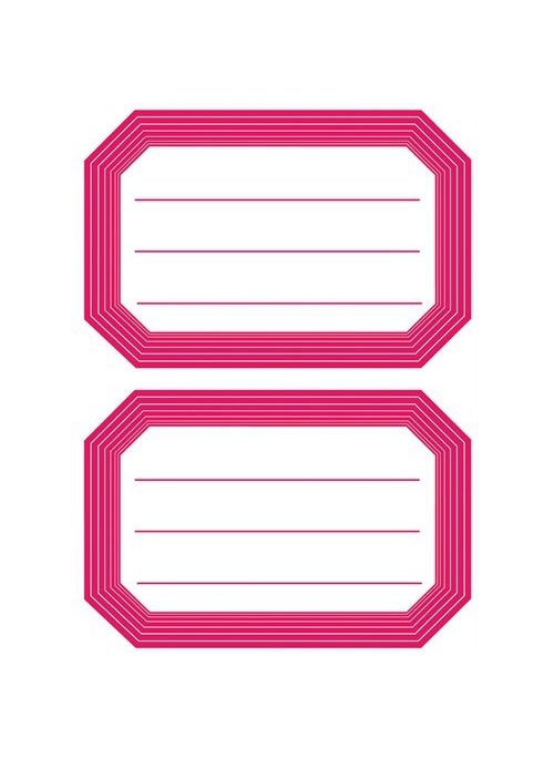 Herma School Label 82*36 mm Frame Pack of 12. (5712) 