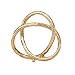 Danya B Danya B . Gold Eternal Loop Metal Art Abstract Sculpture. This Unique Accent Piece Symbolizes an Unending Cycle of  - Image 2