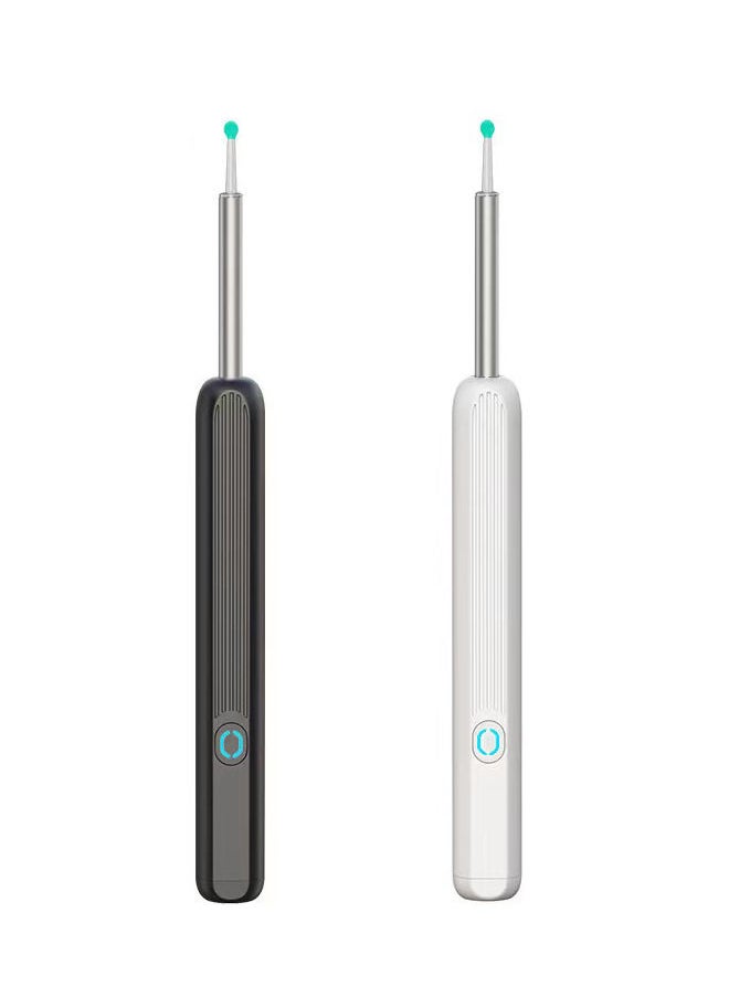 Rock Pow - Ear Wax Removal, Wi-Fi Visible Wax Elimination Spoon with 4 Soft Silicone Ear Scoops, Wireless Ear Endoscope 1080p with LED Light for iPhone, iPad, Android Phones (Black) - Image 1