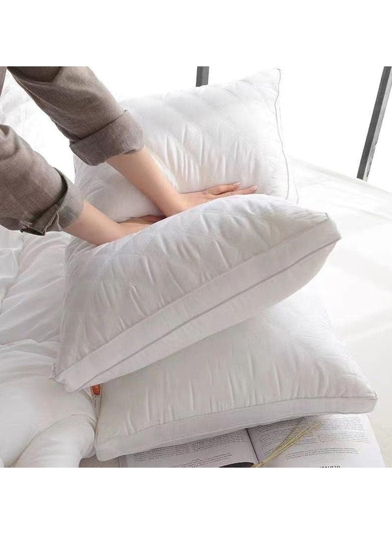 NOON HOME Premium Hypoallergenic Super Soft and Elastic Pillow for Ultimate Comfort and Support - Ideal for Neck Pain Relief and Allergies - Customizable for Back, Size 70×50cm (2-Pack) - Image 1