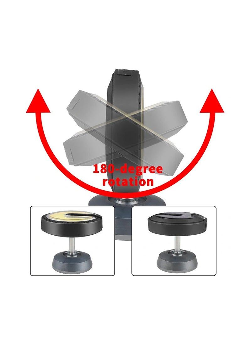 مستر سمارت مصباح تخييم LED قابل لإعادة الشحن، مزود بشحن شمسي ومنفذ USB من النوع C، لون أزرق، مع حامل ثلاثي القوائم مرفق. - Image 4