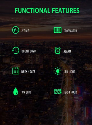 Men's Digital Business Watch Stainless Steel Watch Band With Stopwatch Timing  classic Silver - view 4