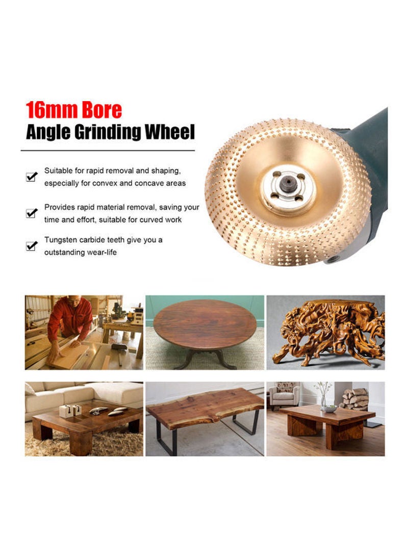NIBEMINENT Sanding Carving Rotary Tool Abrasive Disc For Angle Grinder Silver 17cm  - Image 4