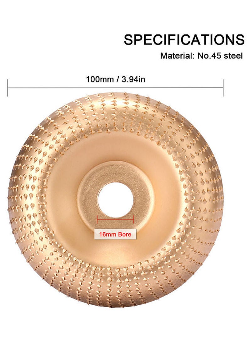 NIBEMINENT Sanding Carving Rotary Tool Abrasive Disc For Angle Grinder Silver 17cm  - Image 5