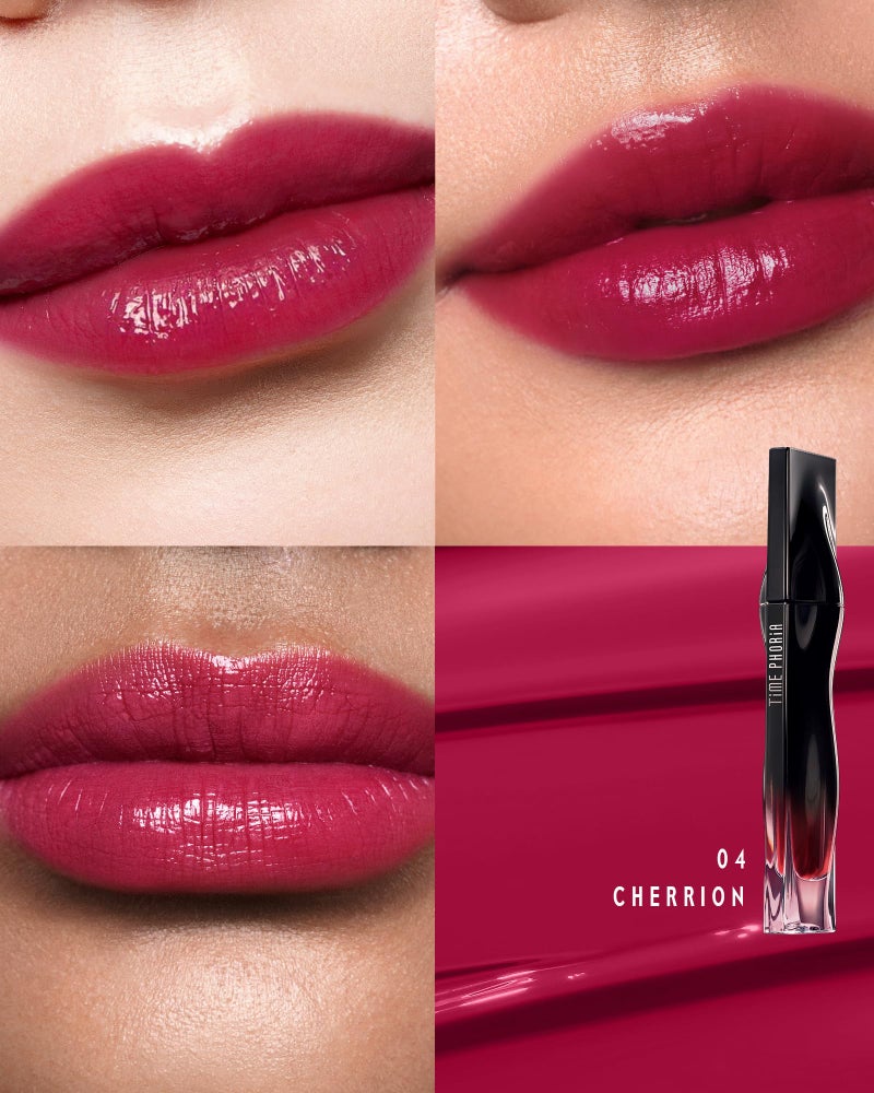 TIMEPHORIA Stellar Dust Lip Stain 04 Cherrion, Transfer-Proof & Smudge-Proof Lip Gloss, Cherry Pink Tinted Glossy Finish, High-Pigment Vibrant, Hydrating Lightweight Long-Lasting Lip Makeup for Women - Image 2