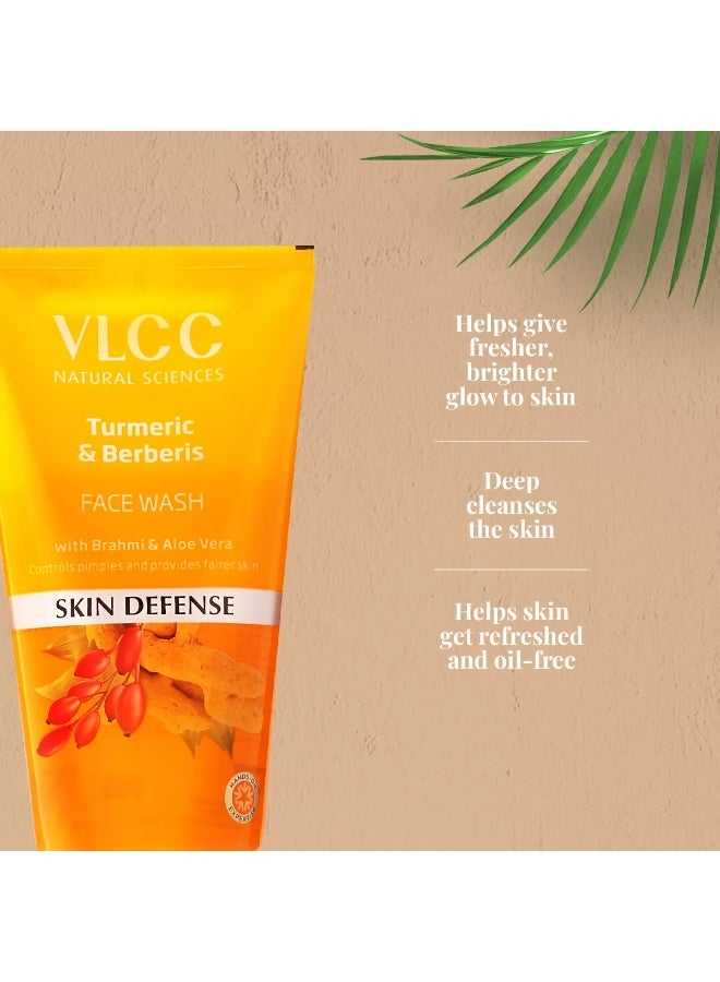 VLCC Turmeric & Berberis - Intensive hydration (Pack of 3) Face Wash (450 ml) - Image 1