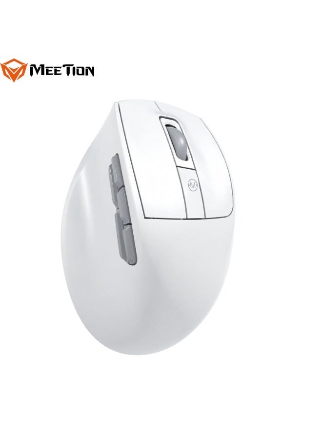 MEETION Triple-Mode Ergonomic Mouse BTM660 9 Customizable Buttons Whisper Quiet Clicks Adjustable 4 levels DPI Smart Light Indicators Dual-OS Compatibility - Image 3