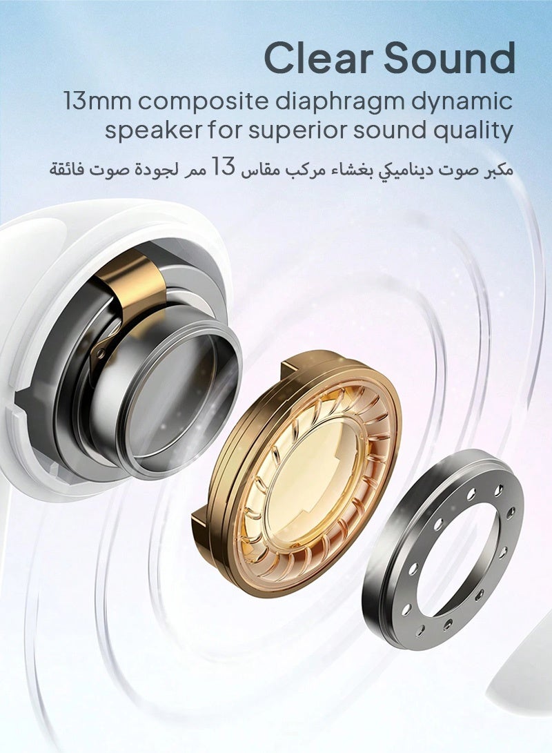 سماعات أذن ستيريو لاسلكية حقيقية عالية الدقة، سماعات أذن لاسلكية مزودة بخاصية إلغاء الضوضاء وميكروفون مدمج وسماعة رأس مقاومة للماء IPX4 للرياضة للنساء والفتيات وأفكار هداياسماعات أذن ستيريو لاسلكية حقيقية عالية الدقة، سماعات أذن لاسلكية مزودة بخاصية إلغاء الضوضاء وميكروفون مدمج وسماعة رأس مقاومة للماء IPX4 للرياضة للنساء والفتيات وأفكار هدايا - Image 3