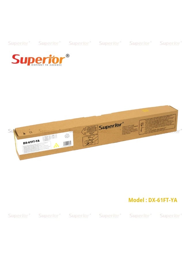 SOS Superior Superior MX-61FT-YA Yellow Compatible Toner Cartridge – Replacement for Sharp MX-61FT – For Sharp MX-2630N / MX-3050N / MX-3550N / MX-4050N / MX-5050N / MX-6050N and More - Image 2