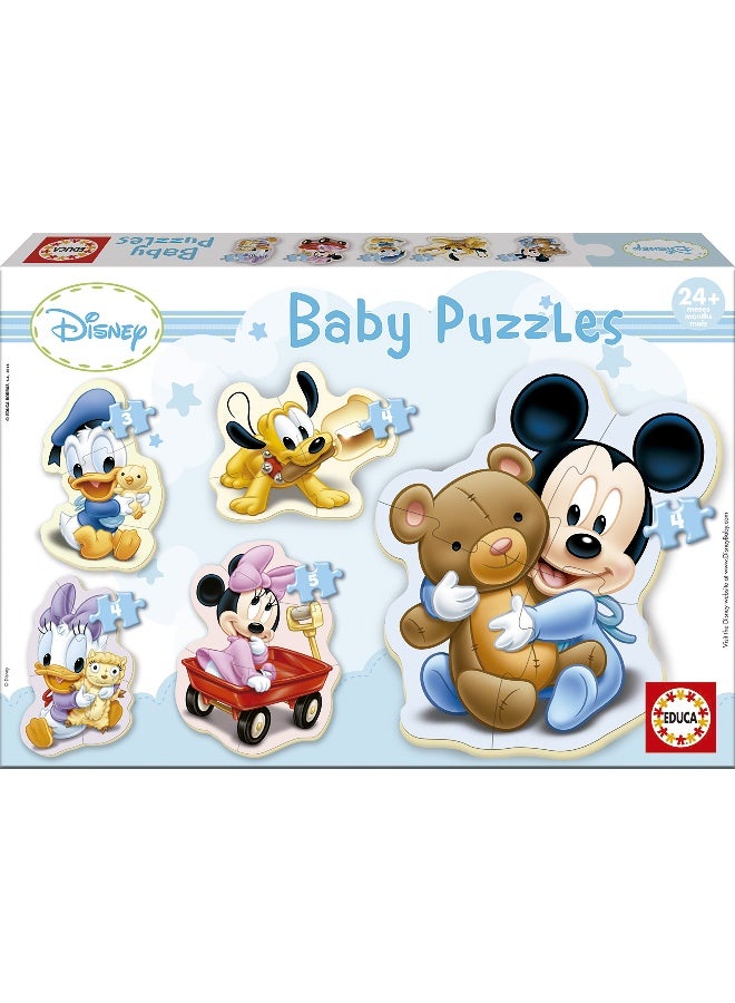 EDUCA Baby Mickey Mouse 5 Progressive Puzzles from 3 to 5 Pieces Children's Puzzle for Babies 2 Years 24 Months Children's Disney Puzzle (13813) - Image 1