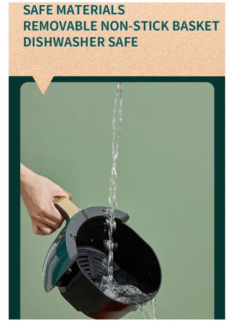 Smart Air Fryer - 4.5L Large Capacity - Automatic Electric Fryer - Screen Touch Control Panel - Auto Power Off - Intelligent Temperature Control - Non-stick Coating -  Oil-free Baking - Home Oven - 1400W