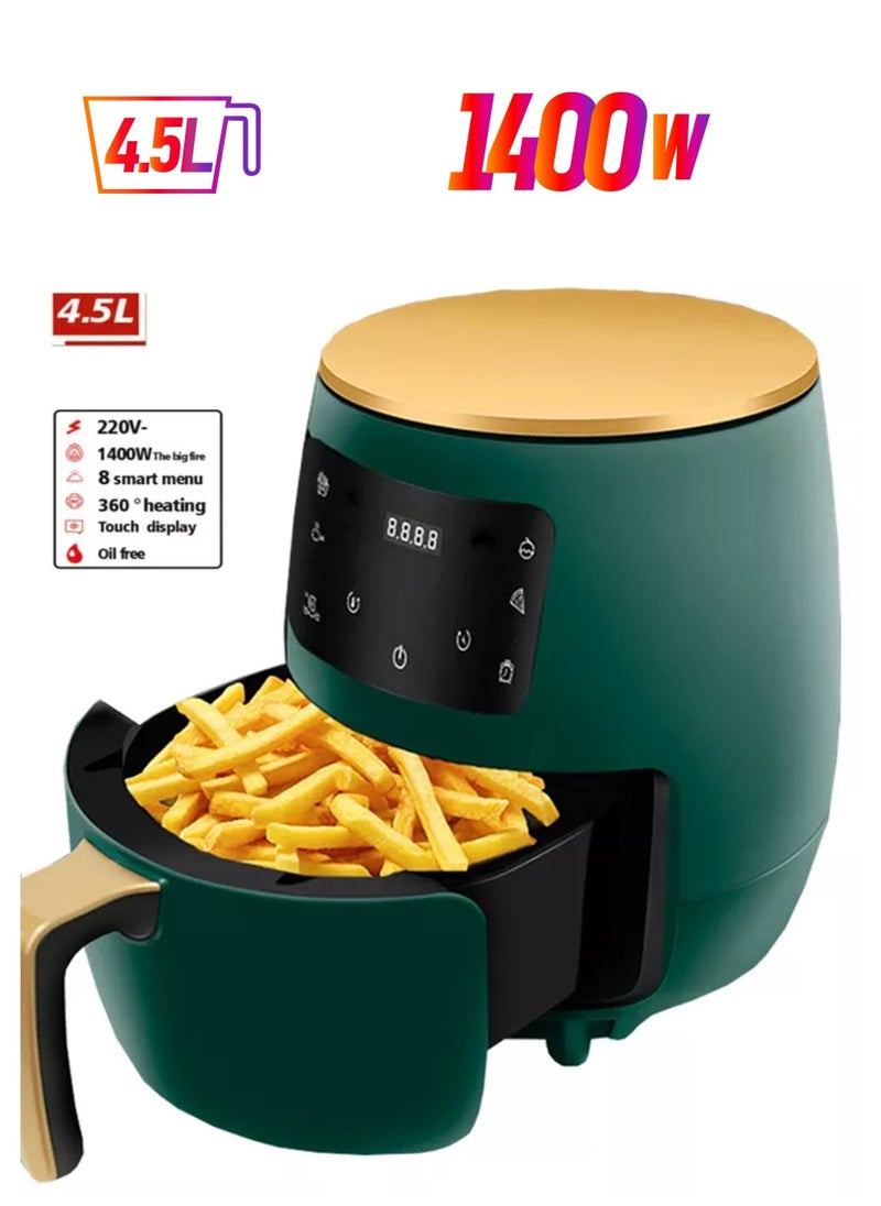 Mi VAZA Smart Air Fryer - 4.5L Large Capacity - Automatic Electric Fryer - Screen Touch Control Panel - Auto Power Off - Intelligent Temperature Control - Non-stick Coating -  Oil-free Baking - Home Oven - 1400W  - Image 1