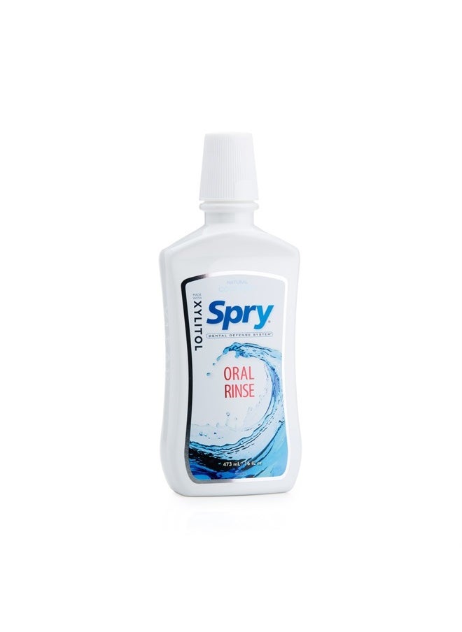 Spry Xylitol Oral Rinse, Cool Mint - 16 fl oz (Pack of 1)  - Image 1