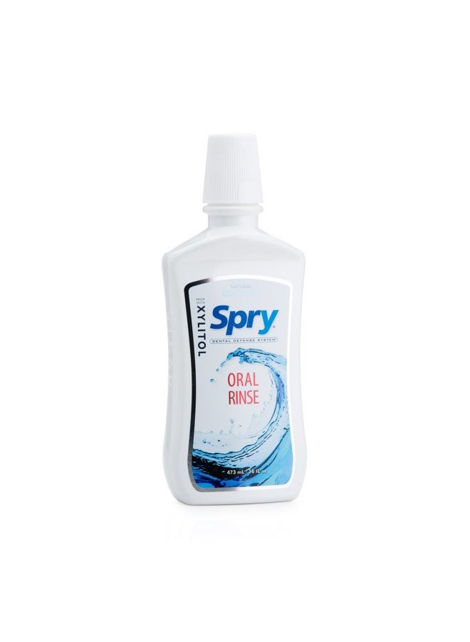 Spry Xylitol Oral Rinse, Natural Cool Mint - 16 fl oz - Image 1