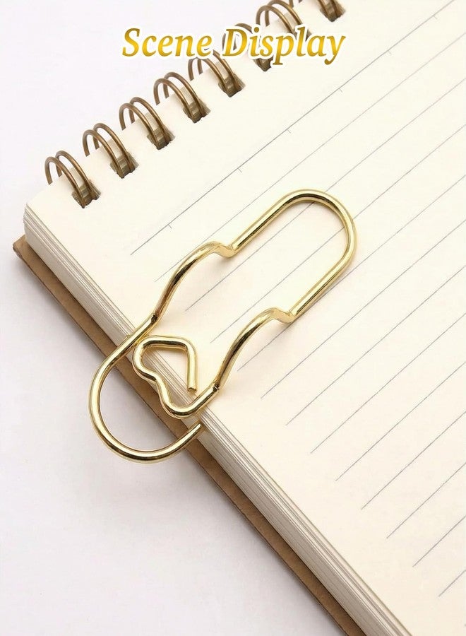Gaahkai 30PCS Paper Clip Pen Holder, Multi Function Metal Paperclip Pen Holders for Notebook Journal - Image 4