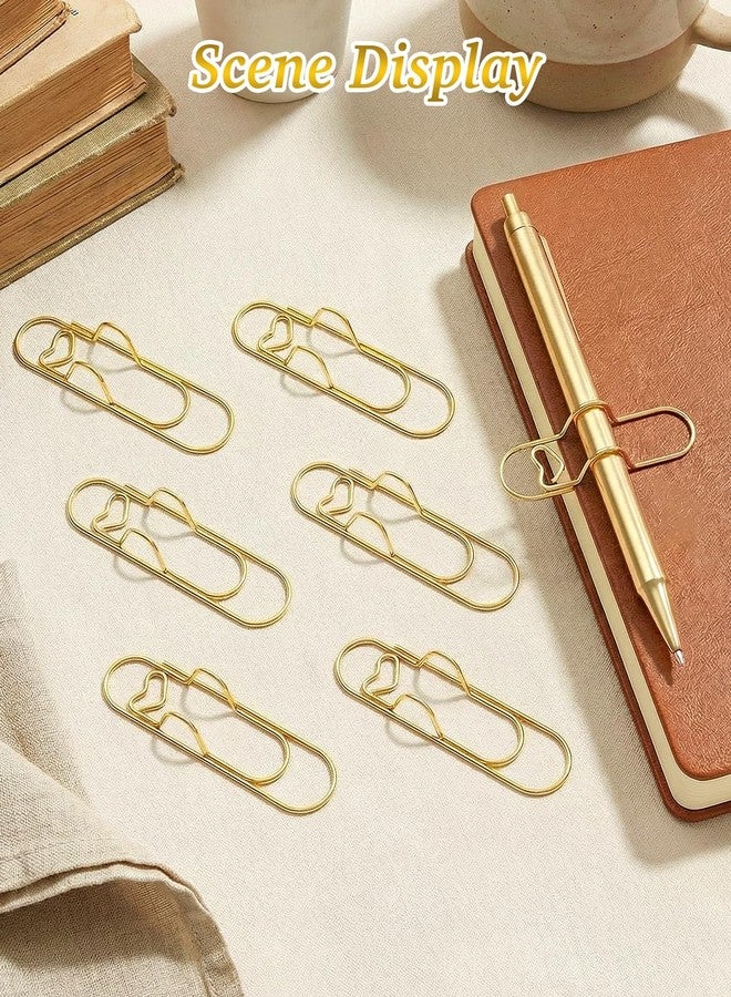 Gaahkai 30PCS Paper Clip Pen Holder, Multi Function Metal Paperclip Pen Holders for Notebook Journal - Image 3
