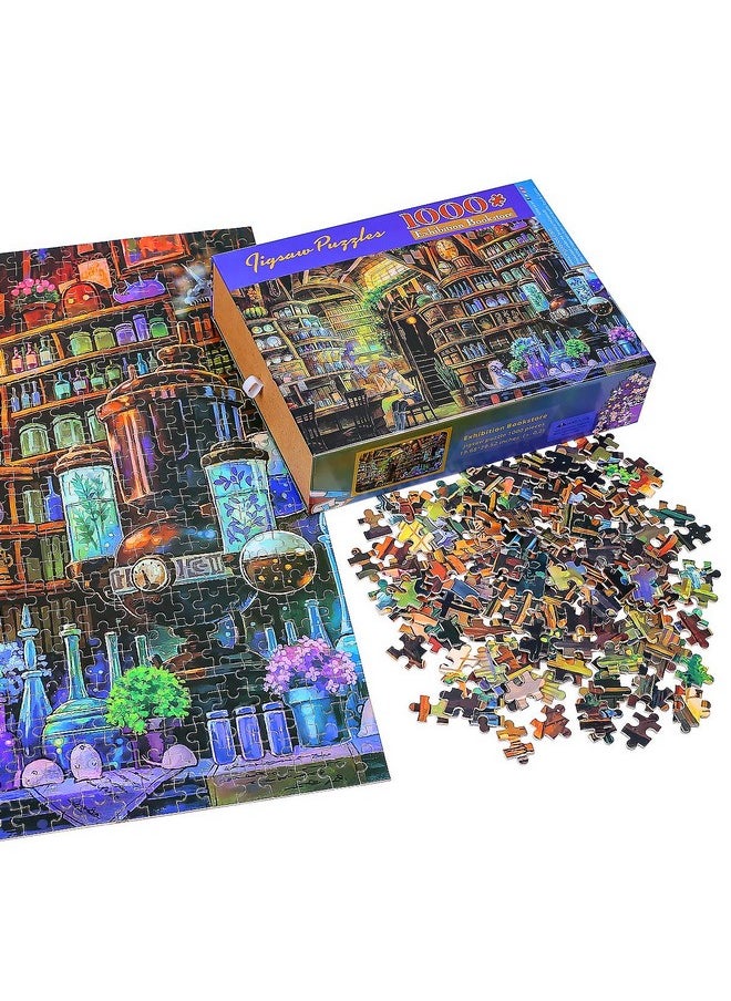 Ingooood Ingooood- Jigsaw Puzzle 1000 Pieces for Adult- Fantasy Series- Exhibition Bookstore_IG-1217 Entertainment Wooden Puzzles Toys…  - Image 2