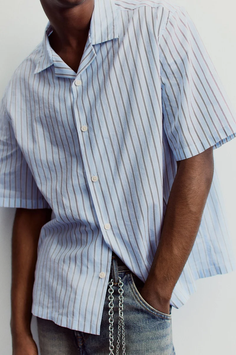H&M  Regular Fit Cotton resort shirt for Men | Best Price UAE
