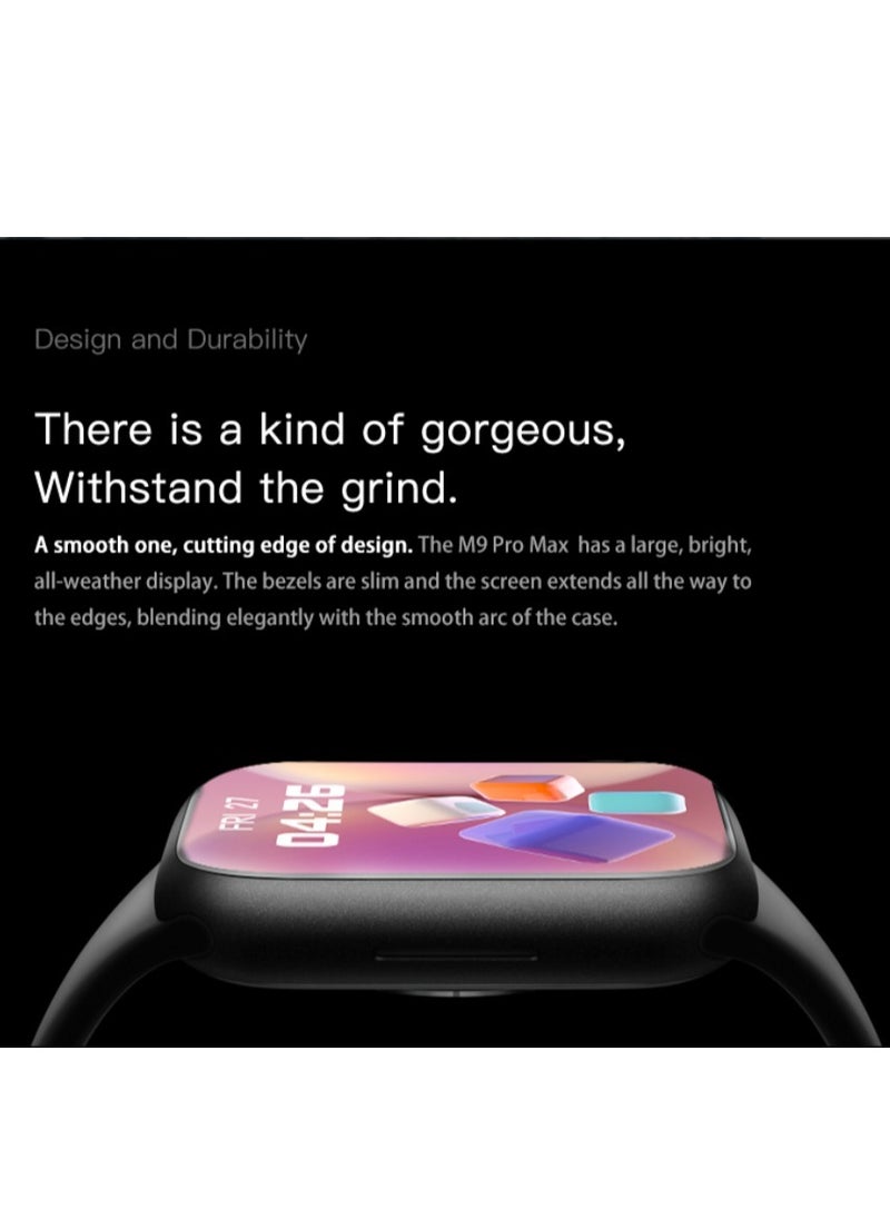 AROAQ - New Arrival 2.2inch Screen NFC M9 Pro Max Smart Watch Iwo Series9 M9 pro max smartwatch - Image 1