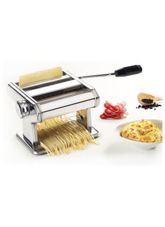 bunca bunca 3-in-1 Pasta Maker with Stainless Steel Clip Top, Silver  - Image 1