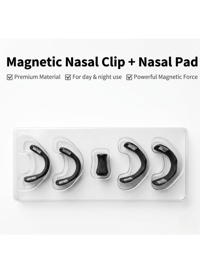 لاصقات موسع الأنف المغناطيسية (30 زوجًا) – رقع أنفية سوداء لتحسين تدفق الهواء ودعم التنفس وتقليل الشخير أثناء النوم والرياضة - Image 3