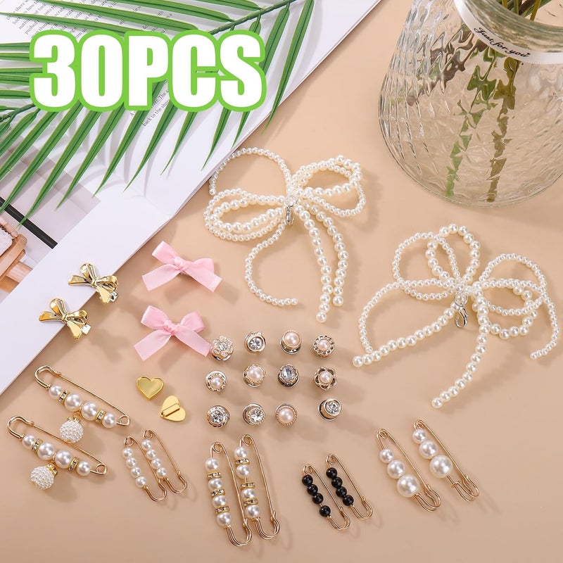 KWSLIN 30 Pcs Shoe Charms for Sneakers - DIY Gold Bling Jewelry Decorations - Image 2
