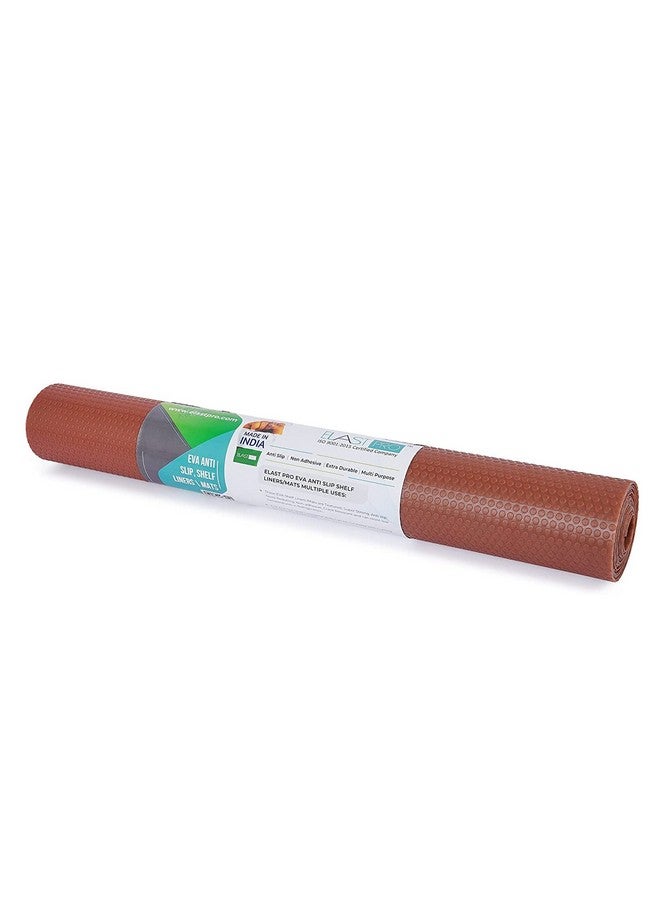 ElastPro ElastPro Ethylene Vinyl Acetate(50 Cm X 5 M)Brown Anti-Slip EVA Mat For Fridge,Kitchen Drawer,Solid Shelf Liner(Rounddots Texture Brown)  - Image 2