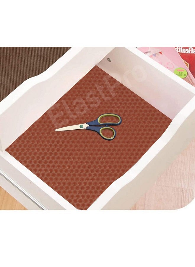 ElastPro ElastPro Ethylene Vinyl Acetate(50 Cm X 5 M)Brown Anti-Slip EVA Mat For Fridge,Kitchen Drawer,Solid Shelf Liner(Rounddots Texture Brown)  - Image 4