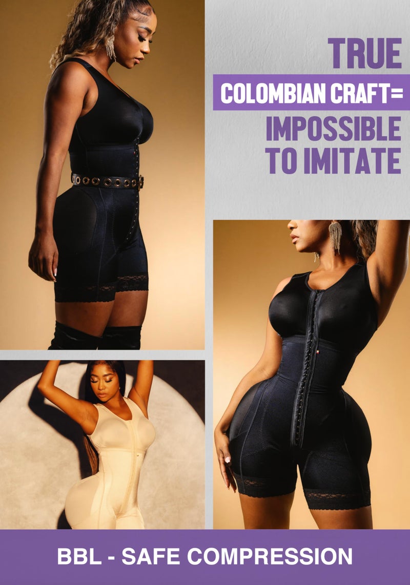 Snatched Body Stage 2 Faja with Bra | Best Body Faja Post-Op & Everyday Shapewear | Fajas Colombianas Moldeadoras Black S - Image 3