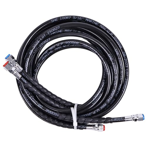 AIVWUMOT 16ft Hydraulic Hose Kit HO5116 HO5116 Compatible with SeaStar Outboard Steering Boat Teleflex Marine - Image 3