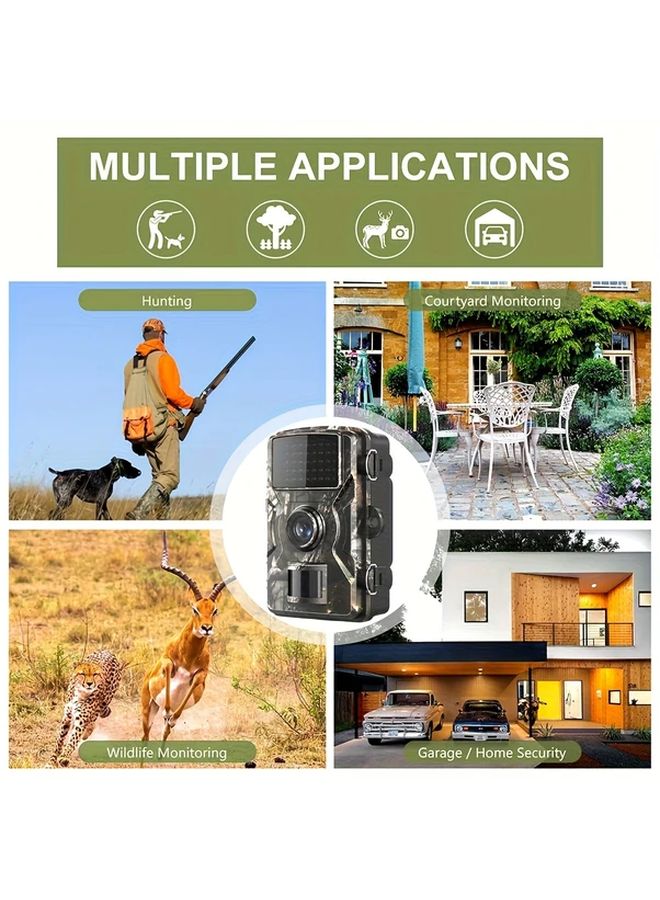 كاميرا تتبع بدقة فائقة كاملة مع شاشة 2 بوصة ورؤية ليلية بالأشعة تحت الحمراء بـ 33 مصباح LED لا تشمل بطاقة - Image 5