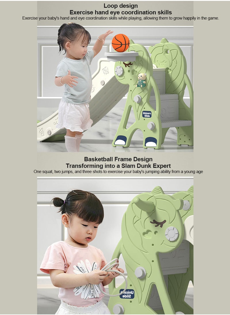 Glanfen - Extended Version Unicorn Slide Children's Multifunctional Slide Amusement Park Toy - Image 1