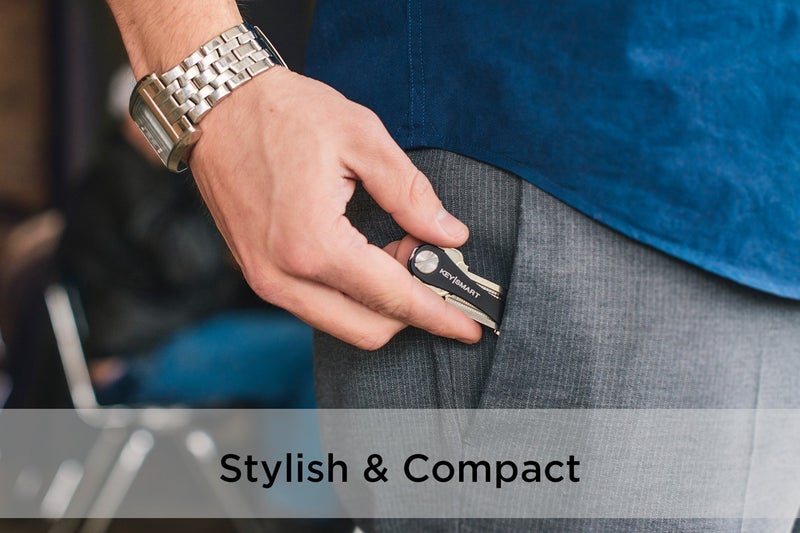 key smart KeySmart Classic - Compact Key Holder and Keychain Organizer (up to 14 Keys) (Titanium)  - Image 4