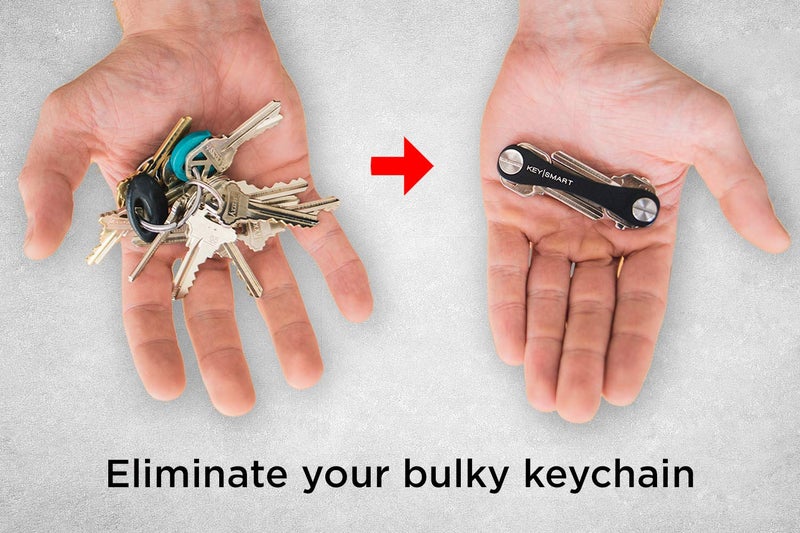 key smart KeySmart Classic - Compact Key Holder and Keychain Organizer (up to 14 Keys) (Titanium)  - Image 3