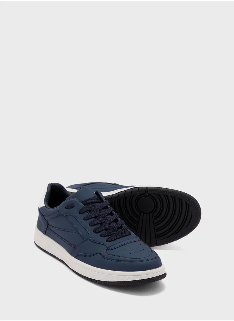 Seventy Five Perforation Detail Casual Sneakers