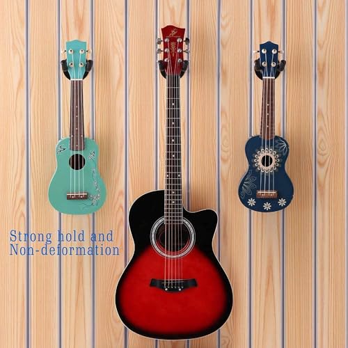 TECHBLAZE Guitar Hanger Guitar Wall Mount Holder Bracket Guitar Hanger for Acoustic Electric Guitar Banjo Bass Mandolin Ukulele Wall Holder - Image 5
